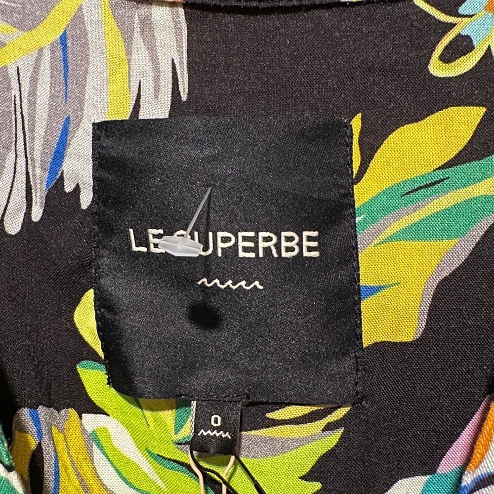 New Le Superbe Mai Tai Might I Dress in Black Tropi Cali Size 0 - Picture 12 of 13
